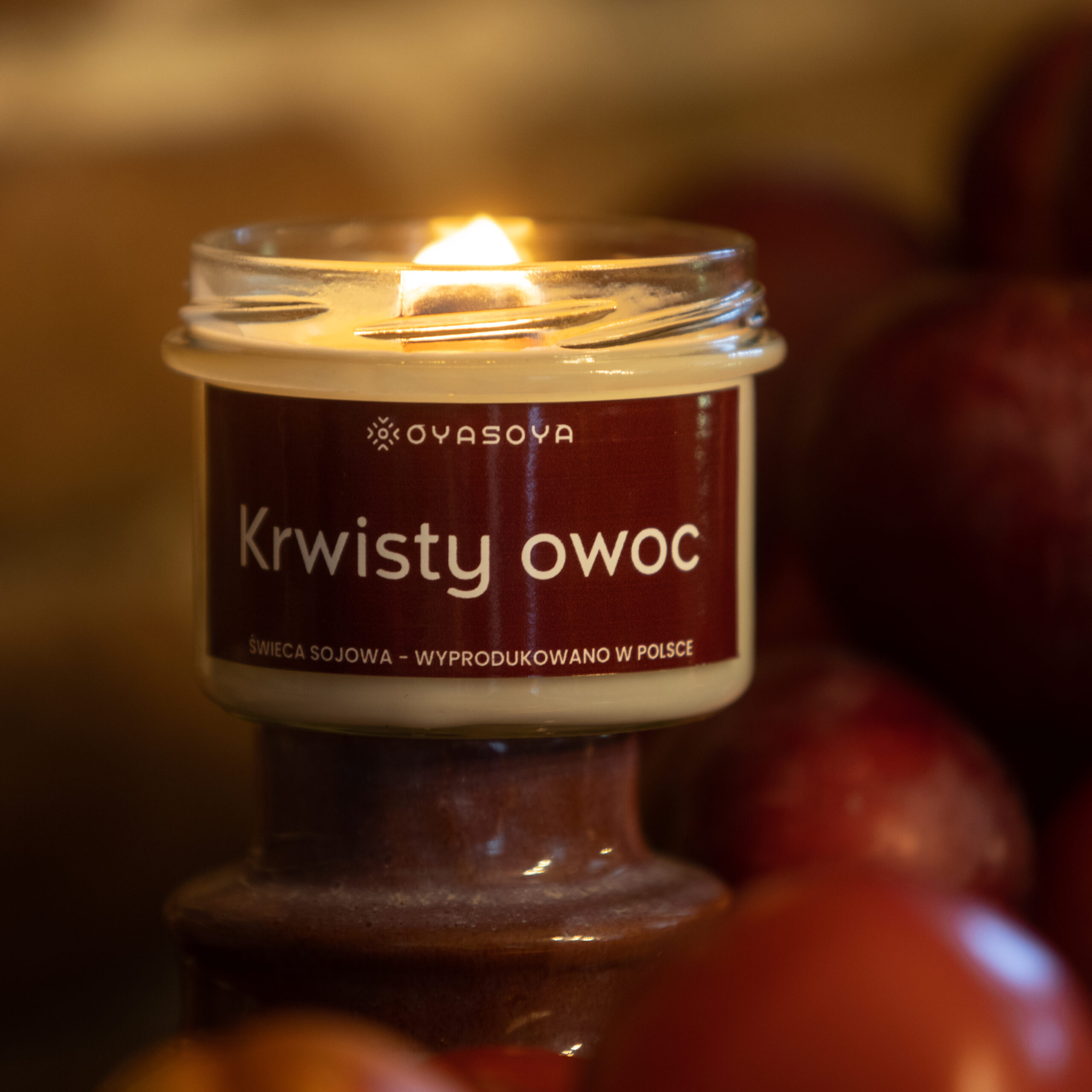 Świeca sojowa Krwisty owoc - obrazek 3