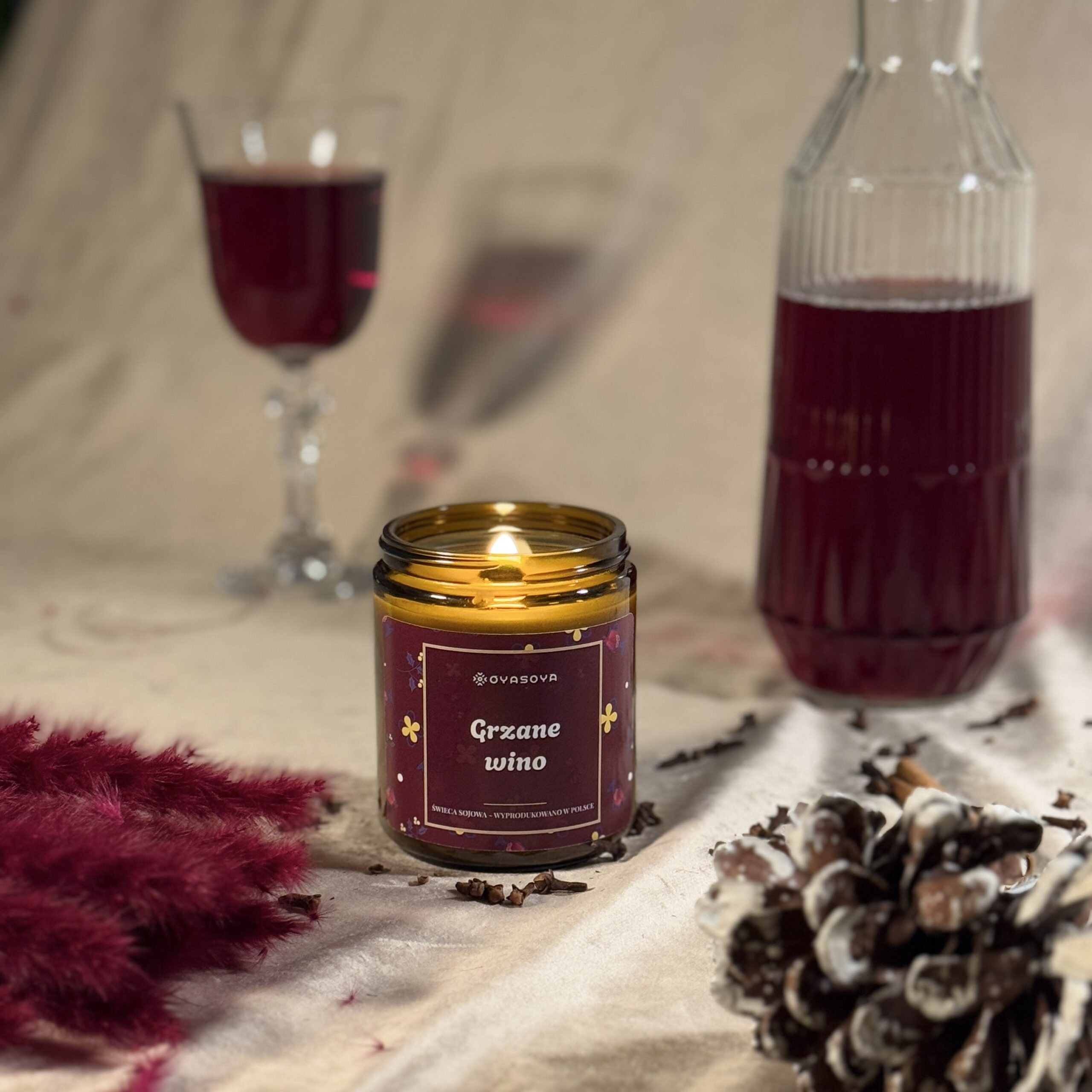 Świeca sojowa Grzane wino - obrazek 2
